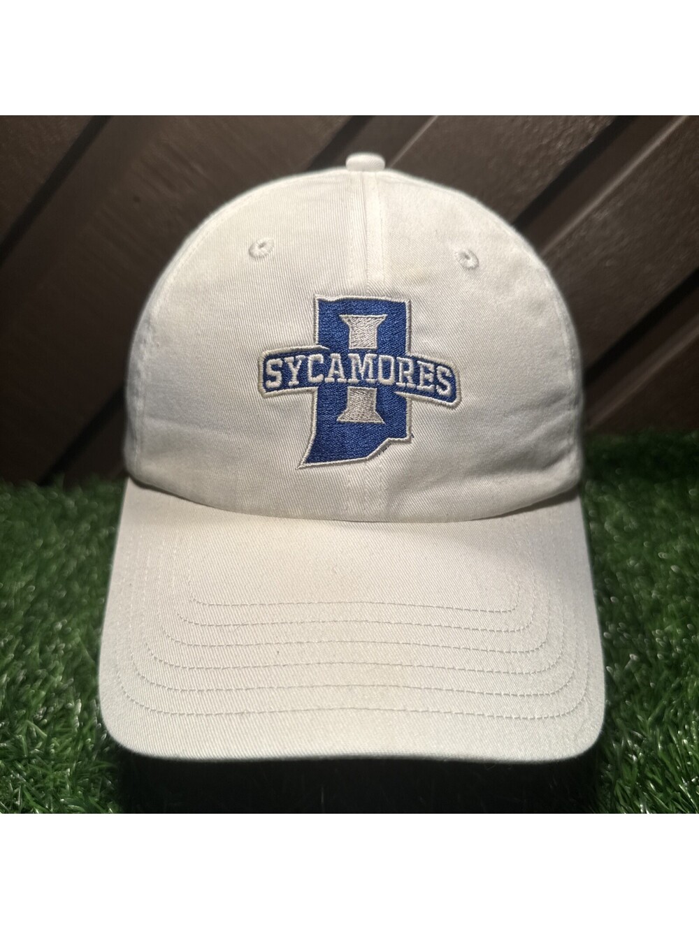 Under Armour Indiana State University Sycamores Hat Cap White Slouch Strapback